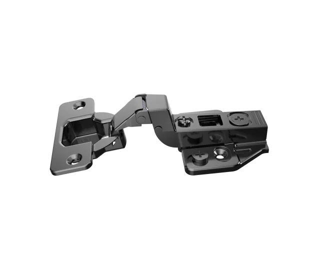 BISAGRA NEGRA CAZ 35MM 115GR CIERRE SUAVE CLIP CODO 18