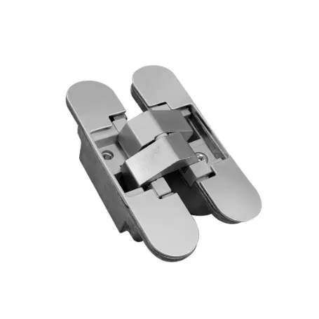 BISAGRA OCULTA REGULABLE 117MM CROMO MATE