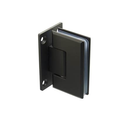 BISAGRA PARA MAMPARA DE VIDRIO ACERO INOXIDABLE NEGRO VIDRIO-PARED