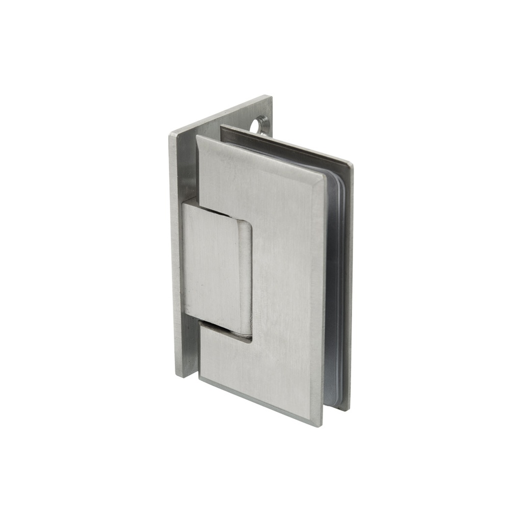 BISAGRA PARA MAMPARA DE VIDRIO DESPLAZADA CROMADO VIDRIO-PARED