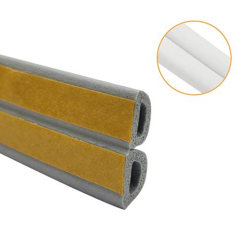 BURLETE AUTOADHESIVO MODELO "P" GOMA 5.2MTS BLANCO