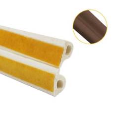 BURLETE AUTOADHESIVO MODELO "P" GOMA 5.2MTS MARRON