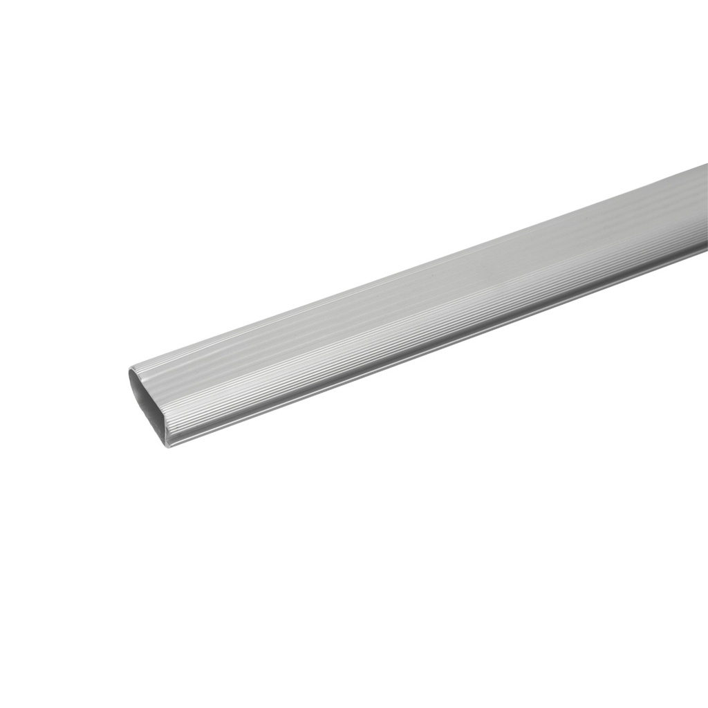 CAÑO OVAL ALUMINIO REFORZADO PARA TIRA LED 3MTS