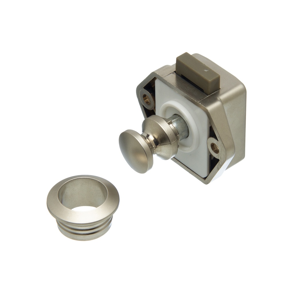 CERRADURA PARA MUEBLE CON SISTEMA PUSH OPEN SATINADO
