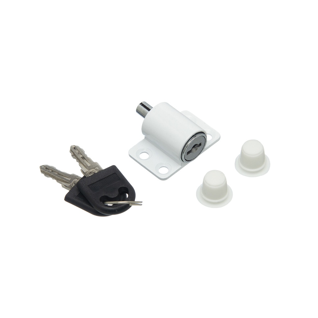 CERRADURA PARA VENTANA CORREDIZA  BLANCO
