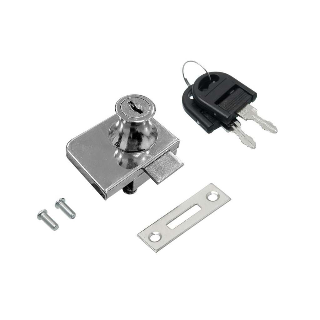 CERRADURA VIDRIO DOBLE CROMO