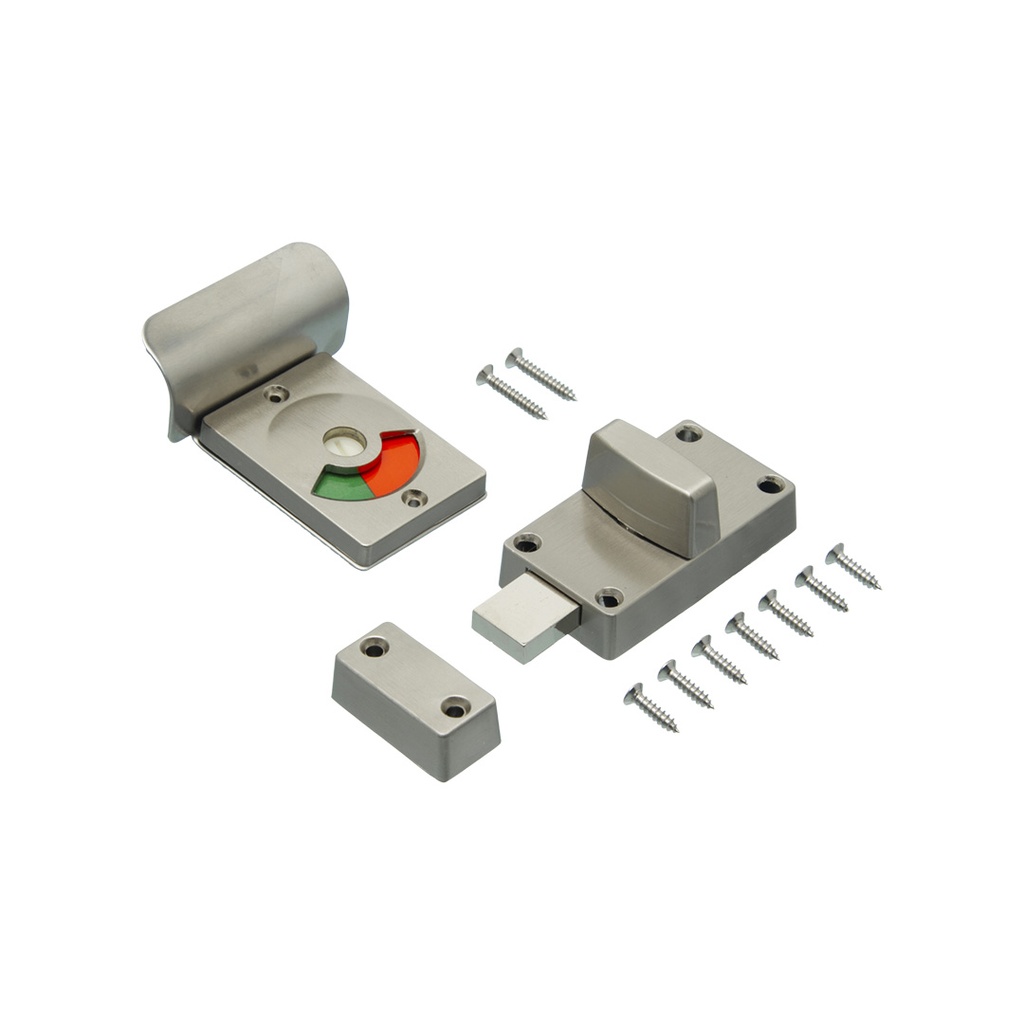 CERROJO DE APLICAR RECTANGULAR CON TIRADOR E INDICADOR