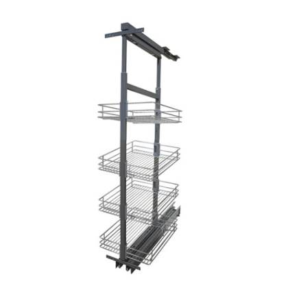 [KAF-LC-330] COLUMNA BAJA EXTRAIBLE MODULO 300MM CROMO