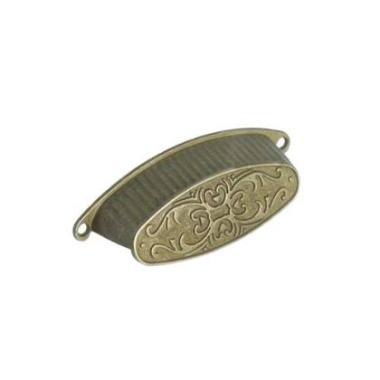 CUBETA OVAL CON FILETE BRONCE VIEJO