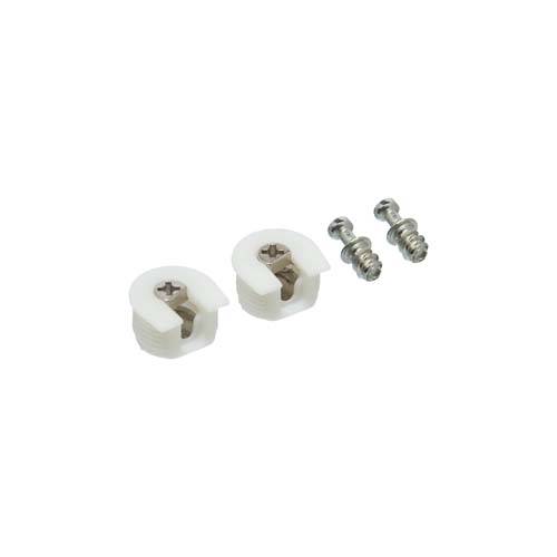ENSAMBLADOR DE EMBUTIR PVC 20MM CON PERNO ROSCA DIRECTA BLANCO