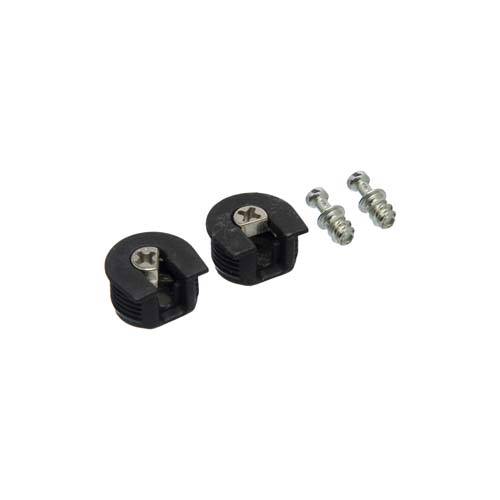 ENSAMBLADOR DE EMBUTIR PVC 20MM CON PERNO ROSCA DIRECTA NEGRO