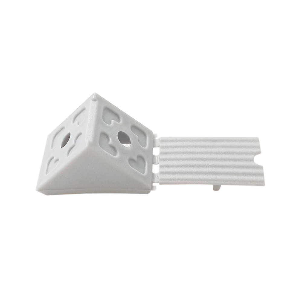 ESCUADRA PVC CON TAPA BLANCO