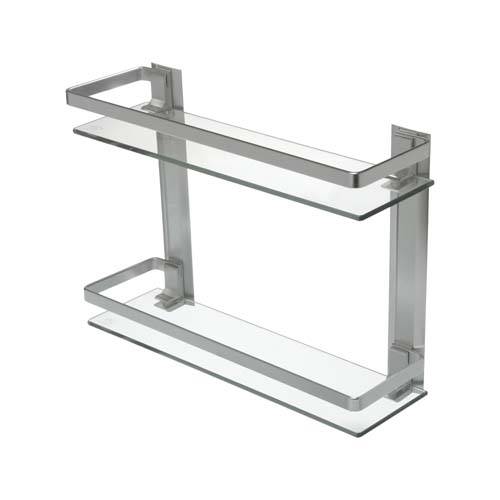 ESTANTE DE VIDRIO DOBLE 385X125X275MM