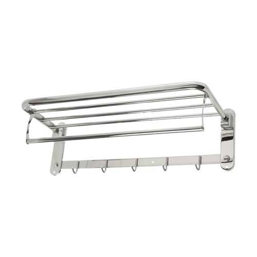 [KAF-WC-101] ESTANTE TOALLERO BARRAL OVAL 5 GANCHOS 600X220X170MM