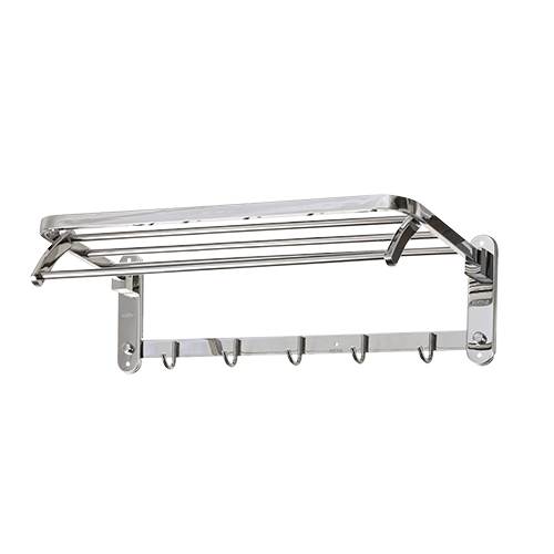 ESTANTE TOALLERO REFORZADO RECTO 5 GANCHOS 600X220X170MM