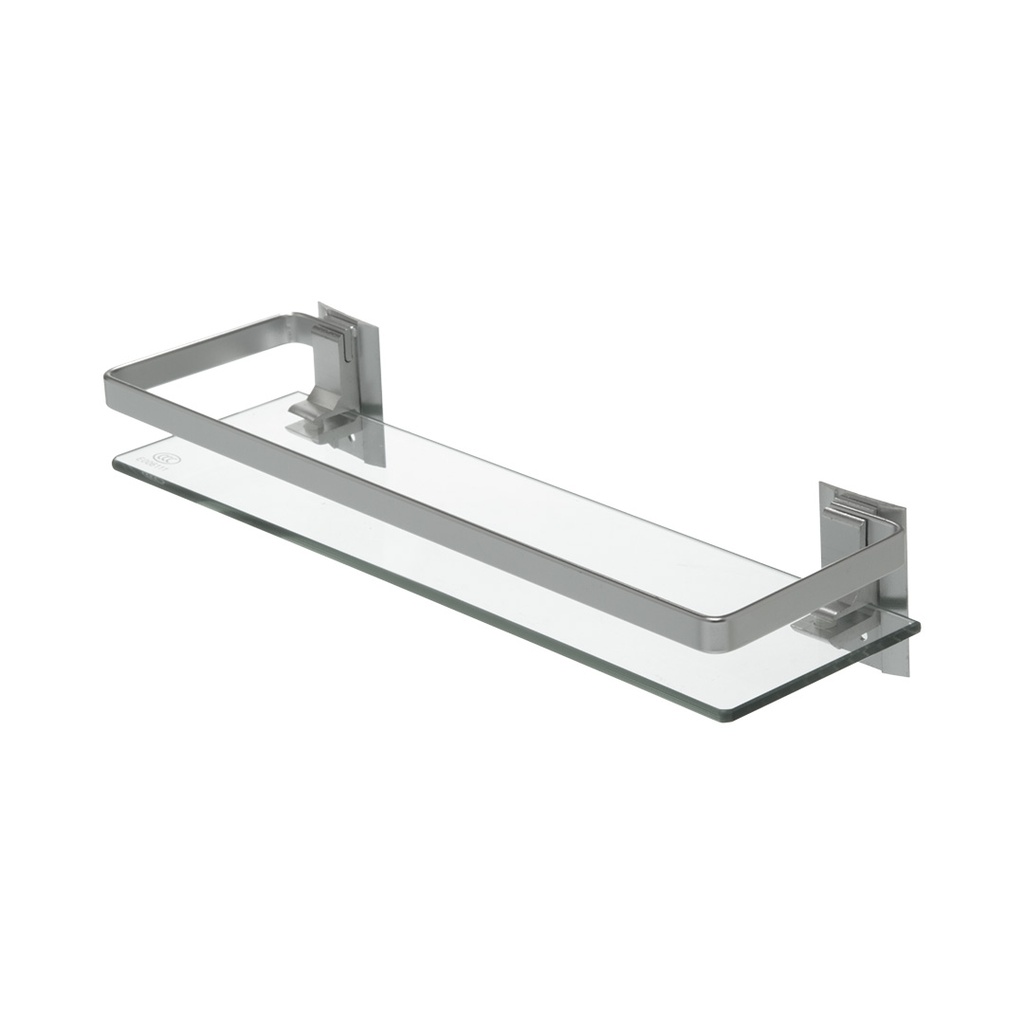[KAF-WC-324] ESTANTE VIDRIO CON BARANDA PLANA 385X120X45MM