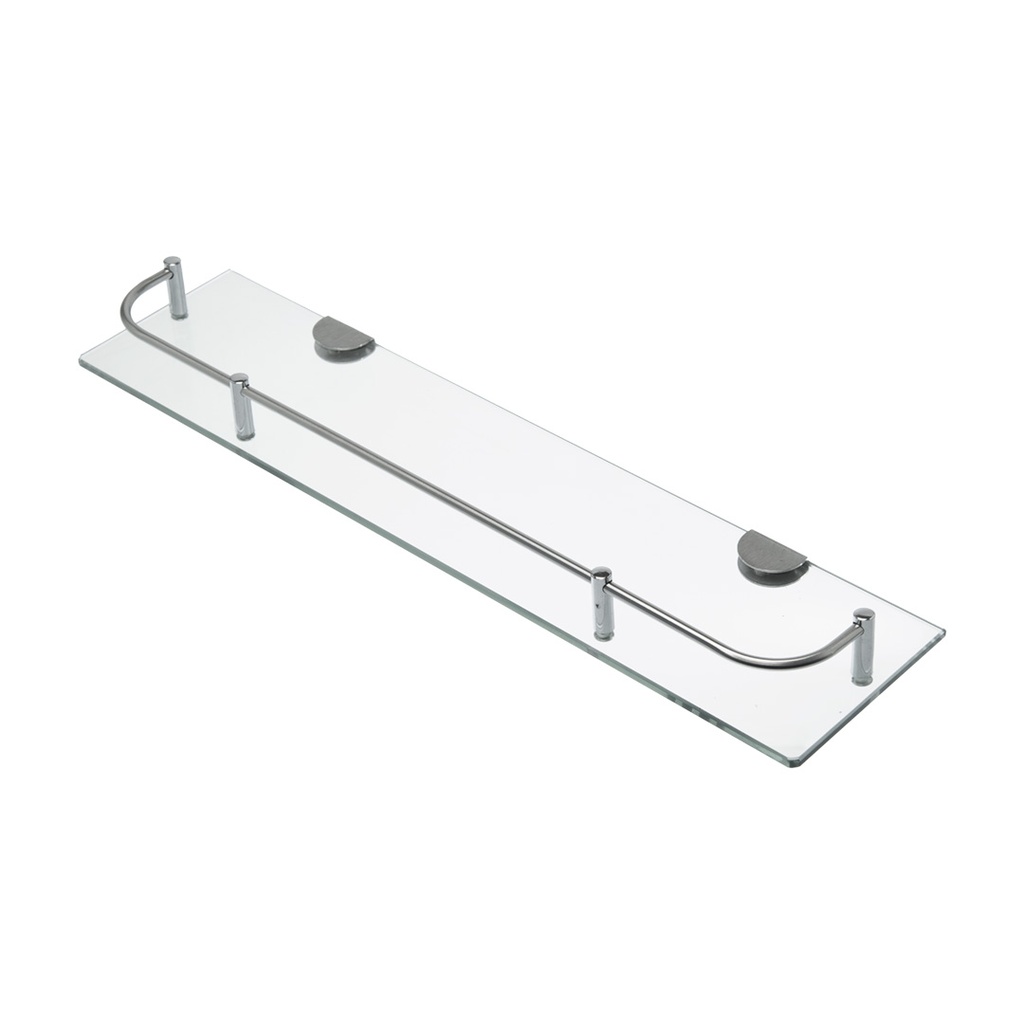 [KAF-WC-322] ESTANTE VIDRIO SIMPLE CON BARANDA 480X115X35MM