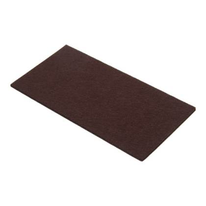 [KAF-F-700-M] FELPA AUTOADHESIVA RECTANGULAR 120X240X4MM MARRON