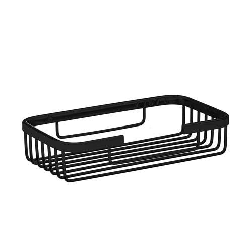 JABONERA REJILLA RECTANGULAR 130X105X30MM NEGRO