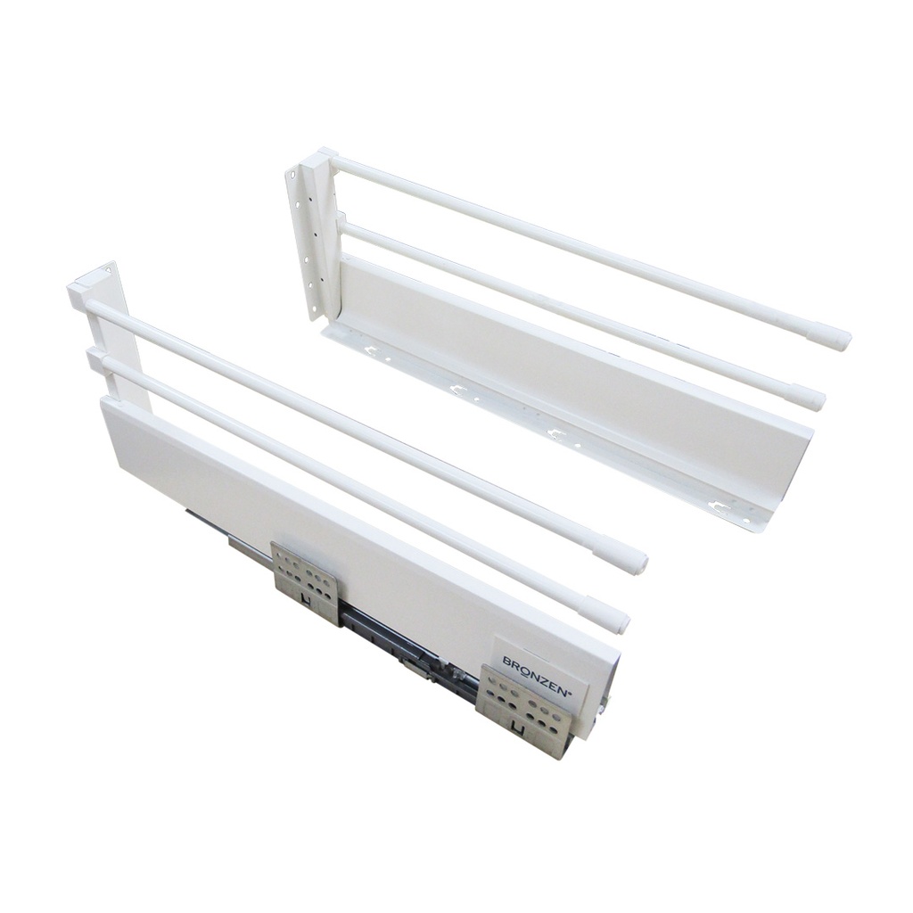 LATERAL GUIA OCULTA CON VARILLA 199X450MM BLANCO