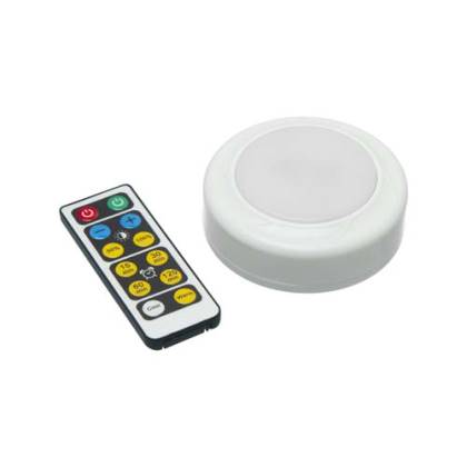 LUZ LED DE APLICAR CON CONTROL REMOTO COLOR DIAMETRO 65MM