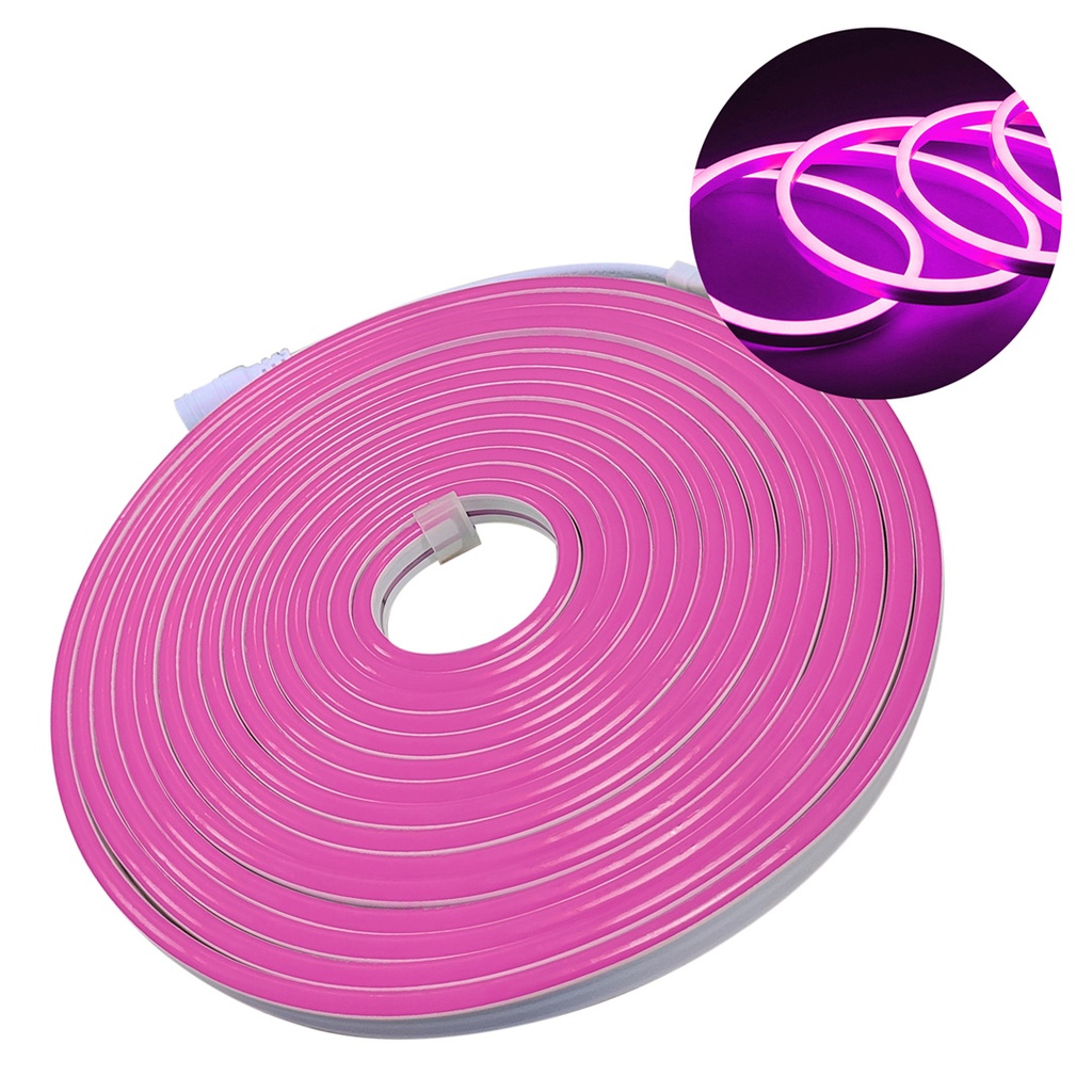 LUZ LED NEON SILICONA X 5MTS COLOR FUCSIA