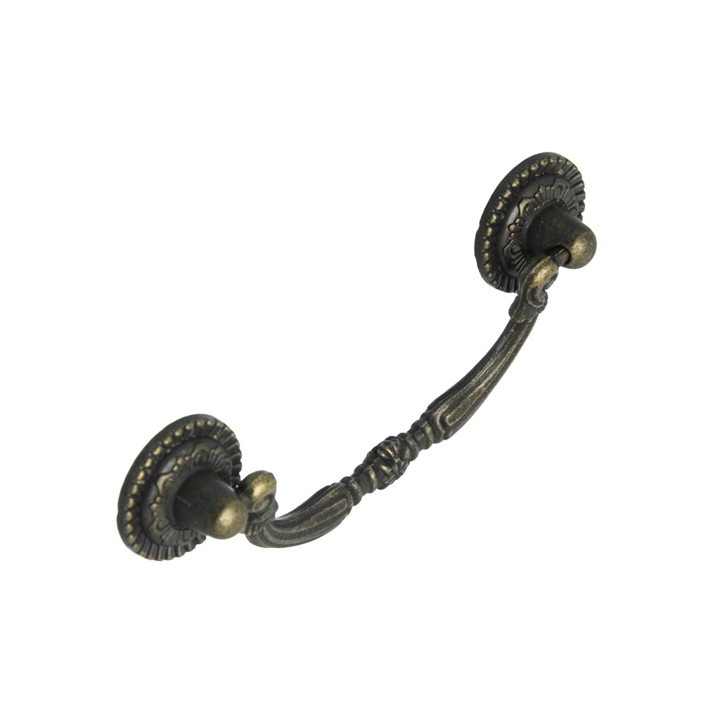 MANIJA VOLCABLE CON ROSETA  BRONCE VIEJO 38X97MM