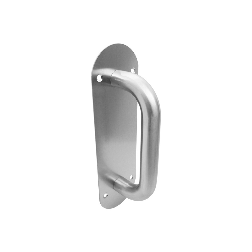 MANIJON PLAQUETA OVAL ACERO INOXIDABLE 65X200MM
