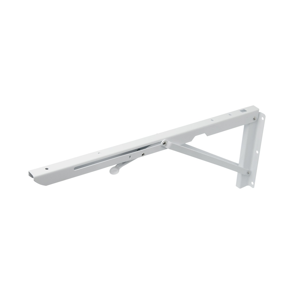 MENSULA REBATIBLE REFORZADA CON GARILLO  8" BLANCO
