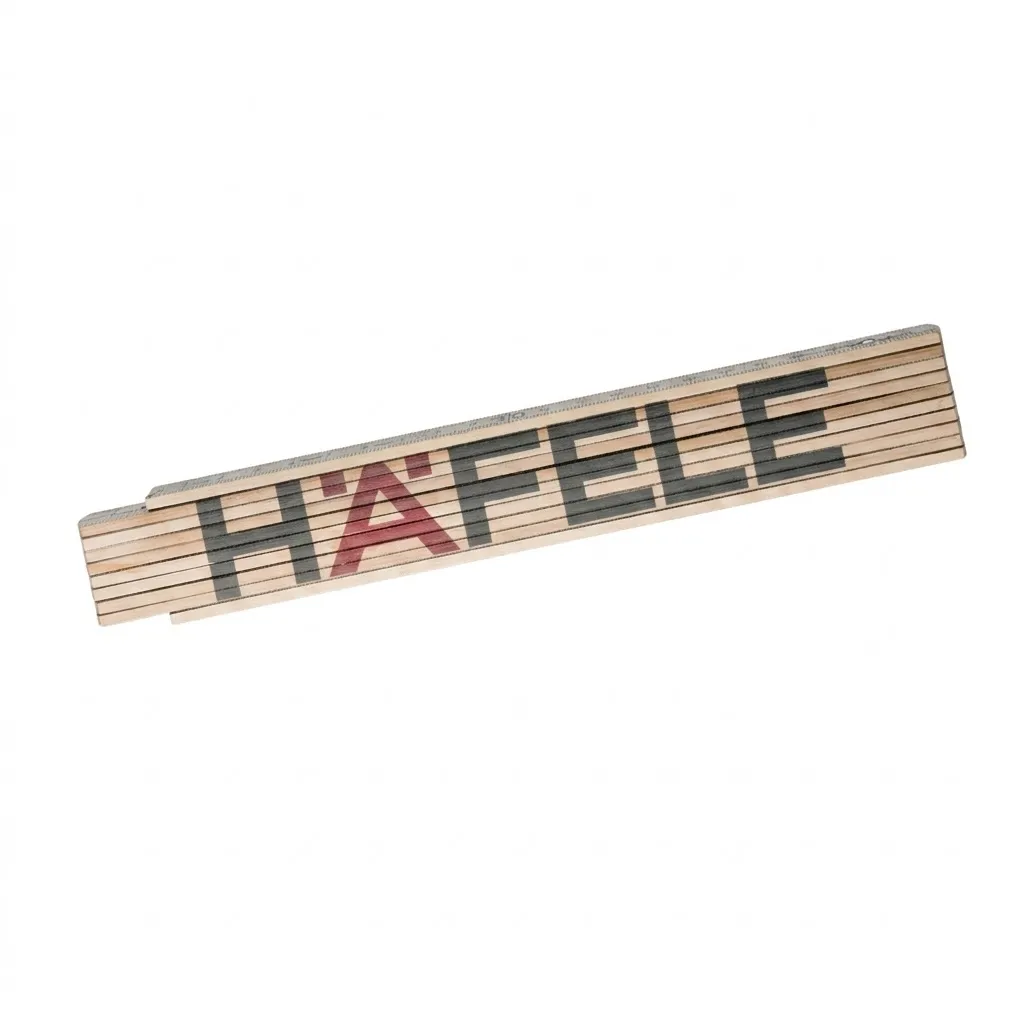 [KAF-002.80.203] METRO CARPINTERO DOBLE MADERA NATURAL 2MTS HAFELE