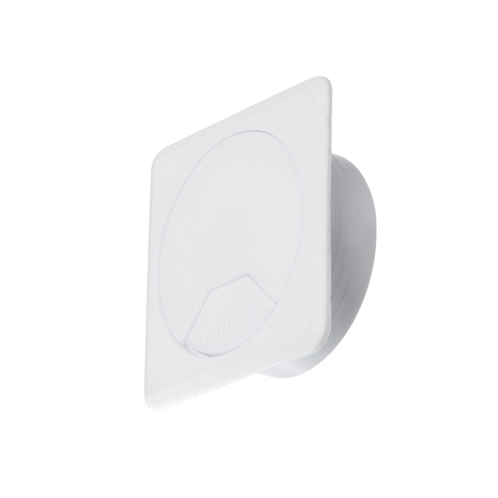 PASACABLE CUADRADO GIRATORIO 60MM BLANCO
