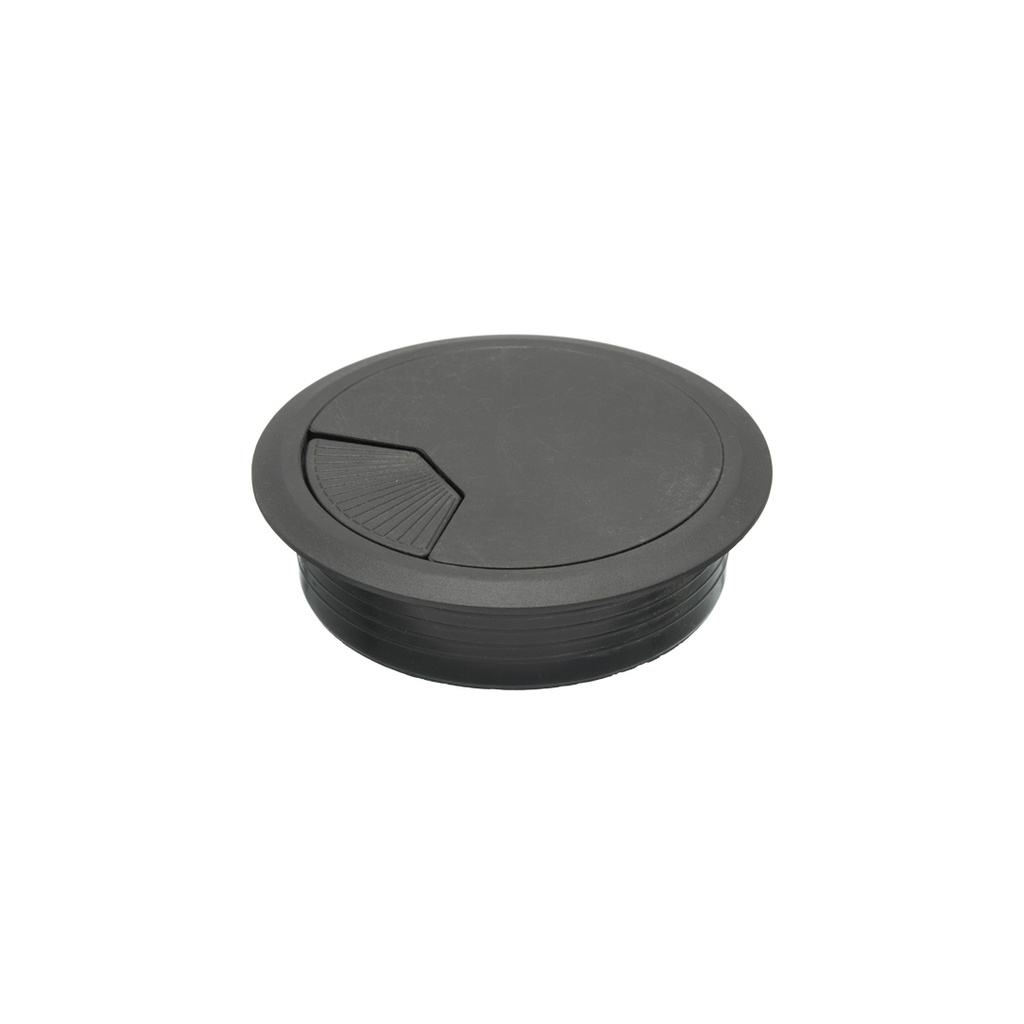 [KAF-PC-180-N] PASACABLE REDONDO GIRATORIO 80MM NEGRO