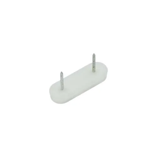 [KAF-F-115] PATIN PVC BLANCO CON CLAVO DOBLE 45MMX15MM