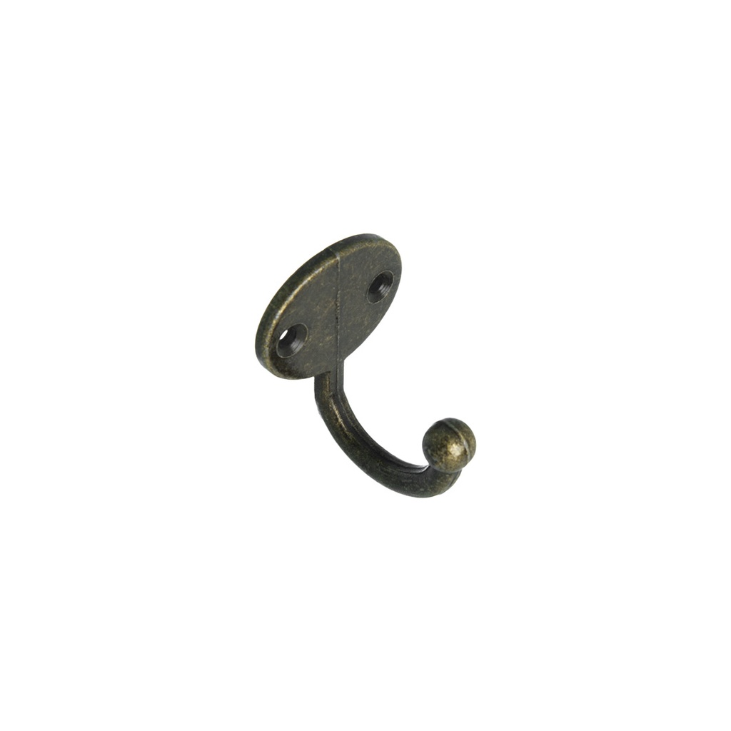PERCHA BOLITA SIMPLE  BRONCE VIEJO 27X21X25MM