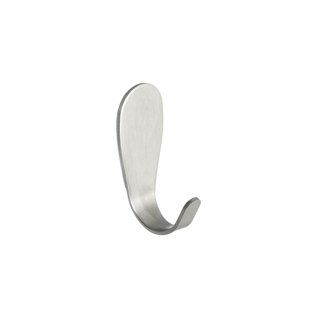 PERCHA CHICA AUTOADHESIVA ACERO INOXIDABLE 21X52X8MM