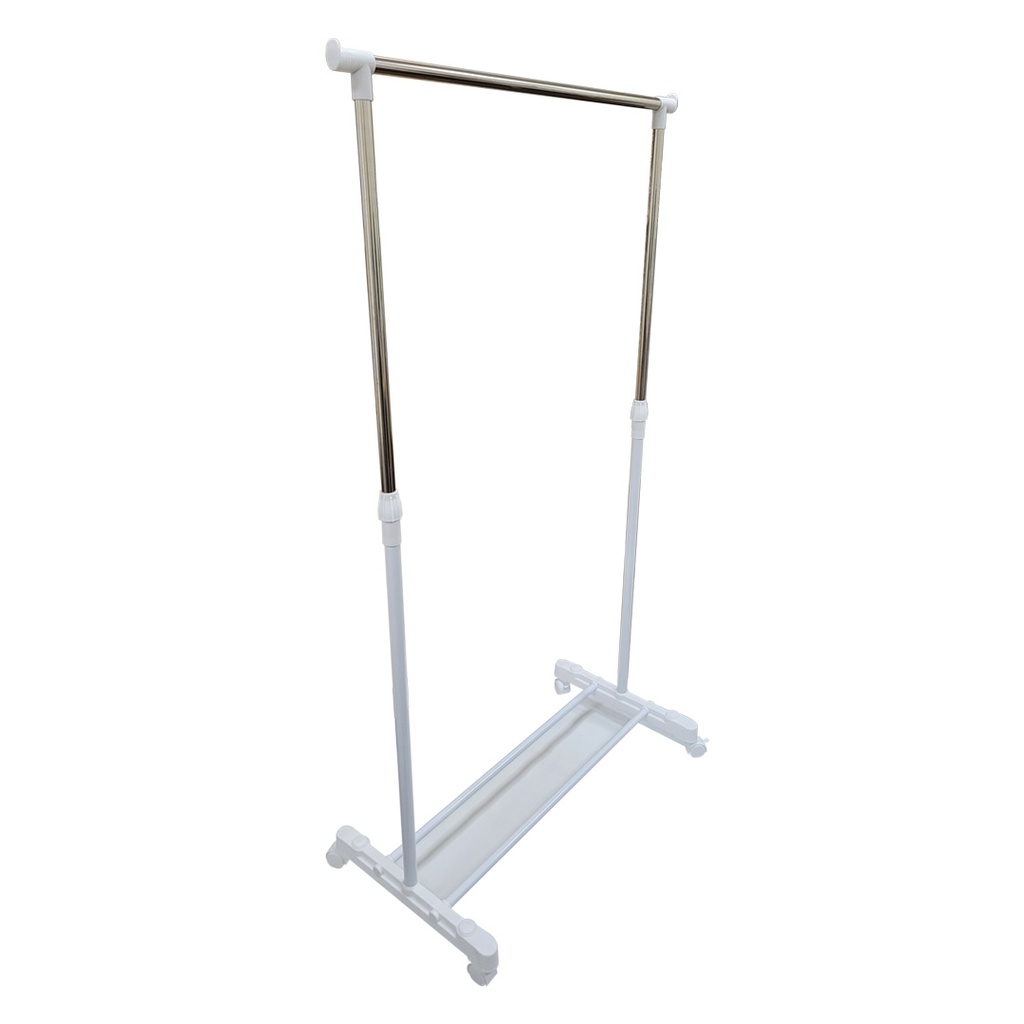 PERCHERO EXTENSIBLE BARRAL SIMPLE CON RUEDAS ALUMINIO