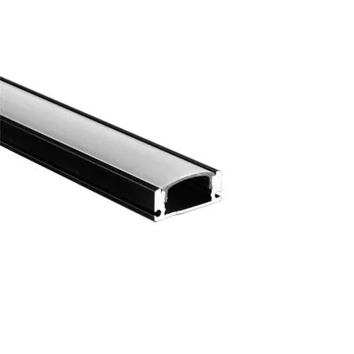[KAF-TLD-696-N] PERFIL APLICAR PARA LED 6,5 X 16,7MM X 3M NEGRO ALUMINIO