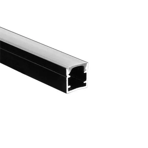 PERFIL APLICAR PARA LED 9,8X9,4MM X 3M NEGRO ALUMINIO
