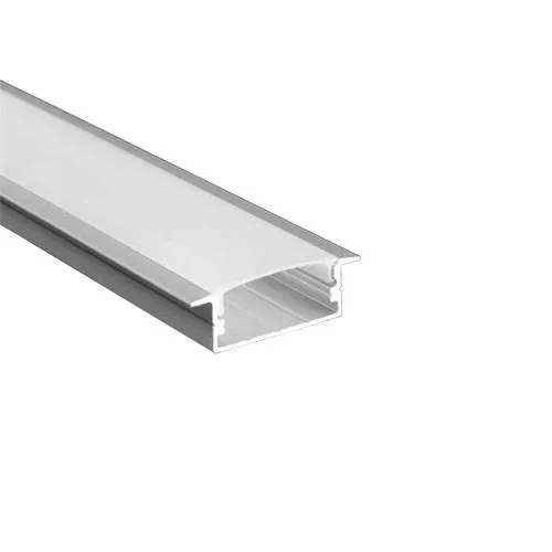PERFIL CON BORDE PARA LED 30,3X9,3X22,9MM X 3M ALUMINIO