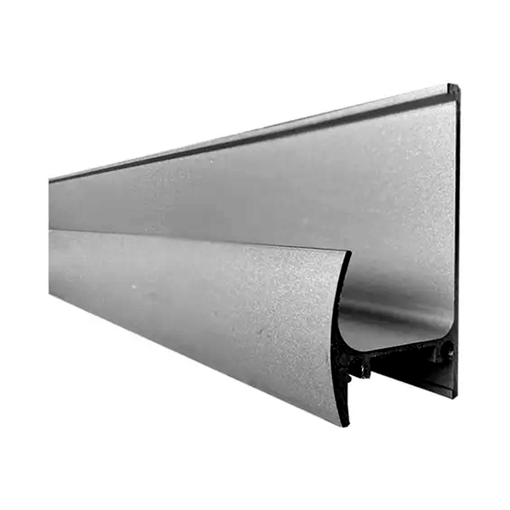 PERFIL TIRADOR "J" CURVO X 3MTS NEGRO