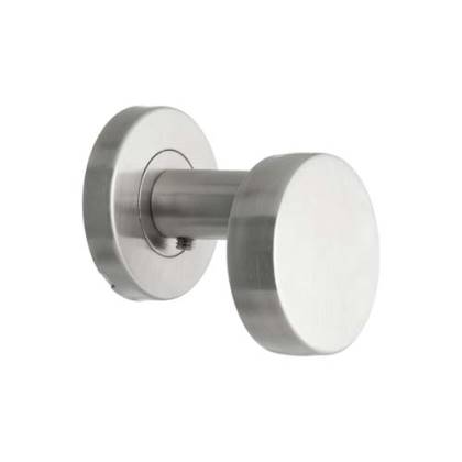 POMO DOBLE BALANCIN PLANO DESPLAZADO ACERO INOXIDABLE CON ROSETA 50MM