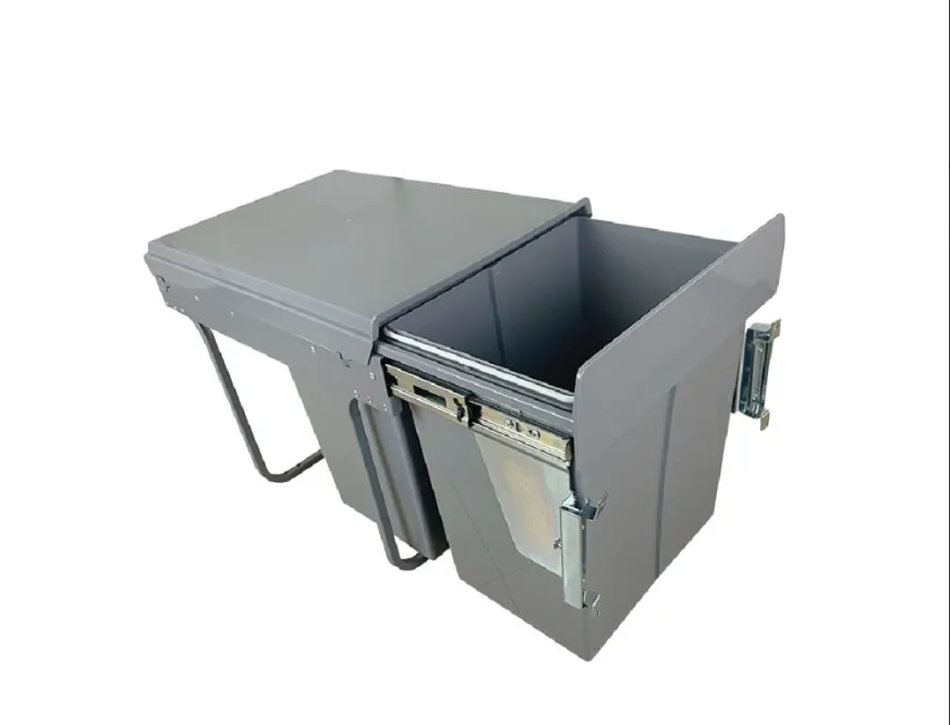 PORTA RESIDUOS DOBLE EXTRAIBLE 20+20 L CON CONECTOR FRONTAL