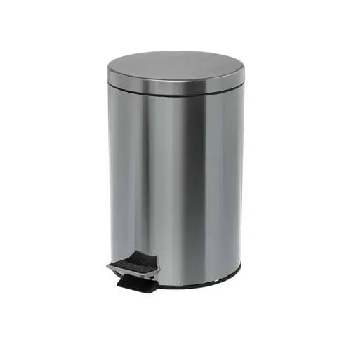 PORTA RESIDUOS REDONDO A PEDAL 20LTS INOXIDABLE