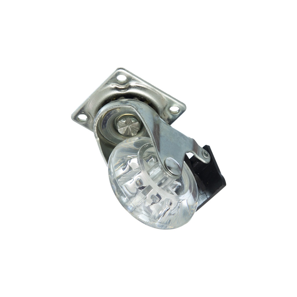 RUEDA CRISTAL ROLLER 50MM CON FRENO