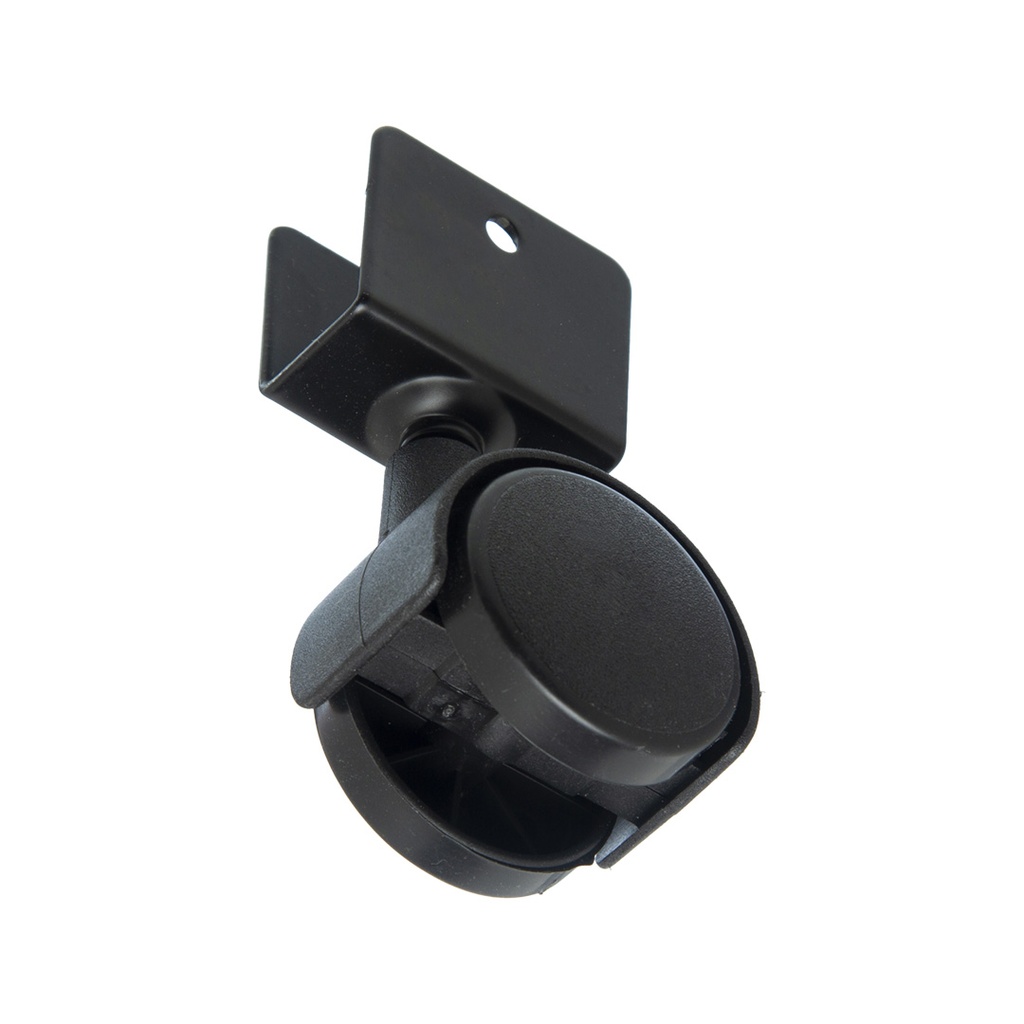 RUEDA DUAL 50MM CON SOPORTE U DE 19MM