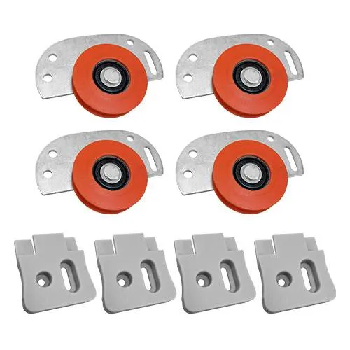 SET DE RUEDAS P/PUERTA CORREDIZA 2 HOJAS 50KG