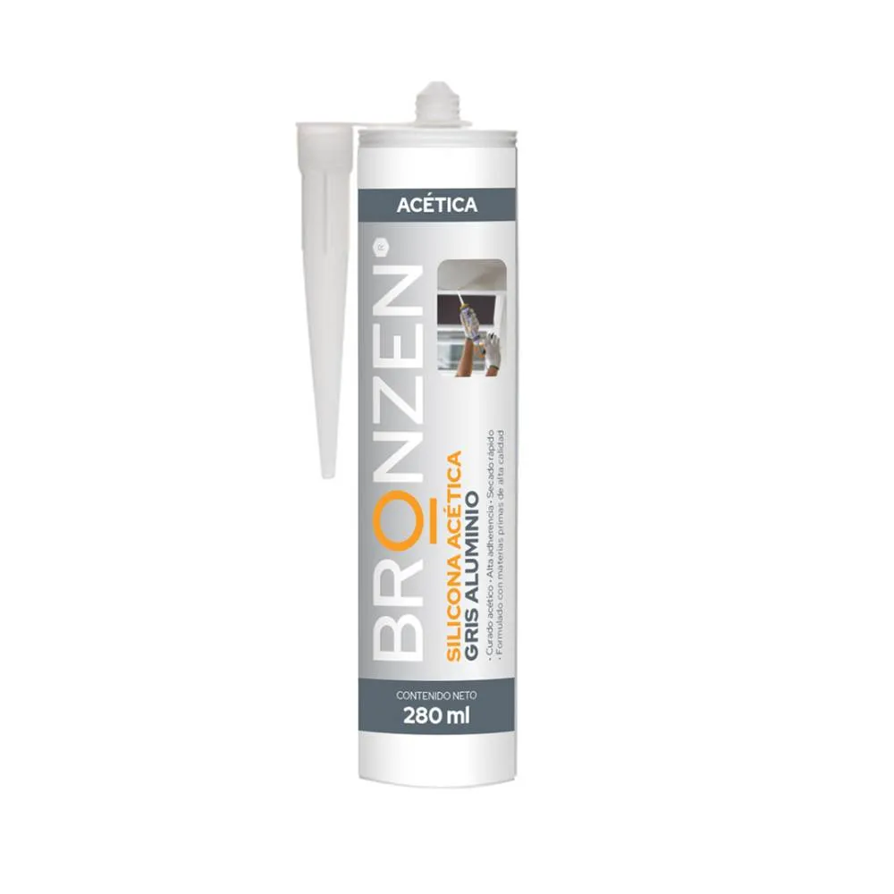 SILICONA ACÉTICA 280 ML GRIS