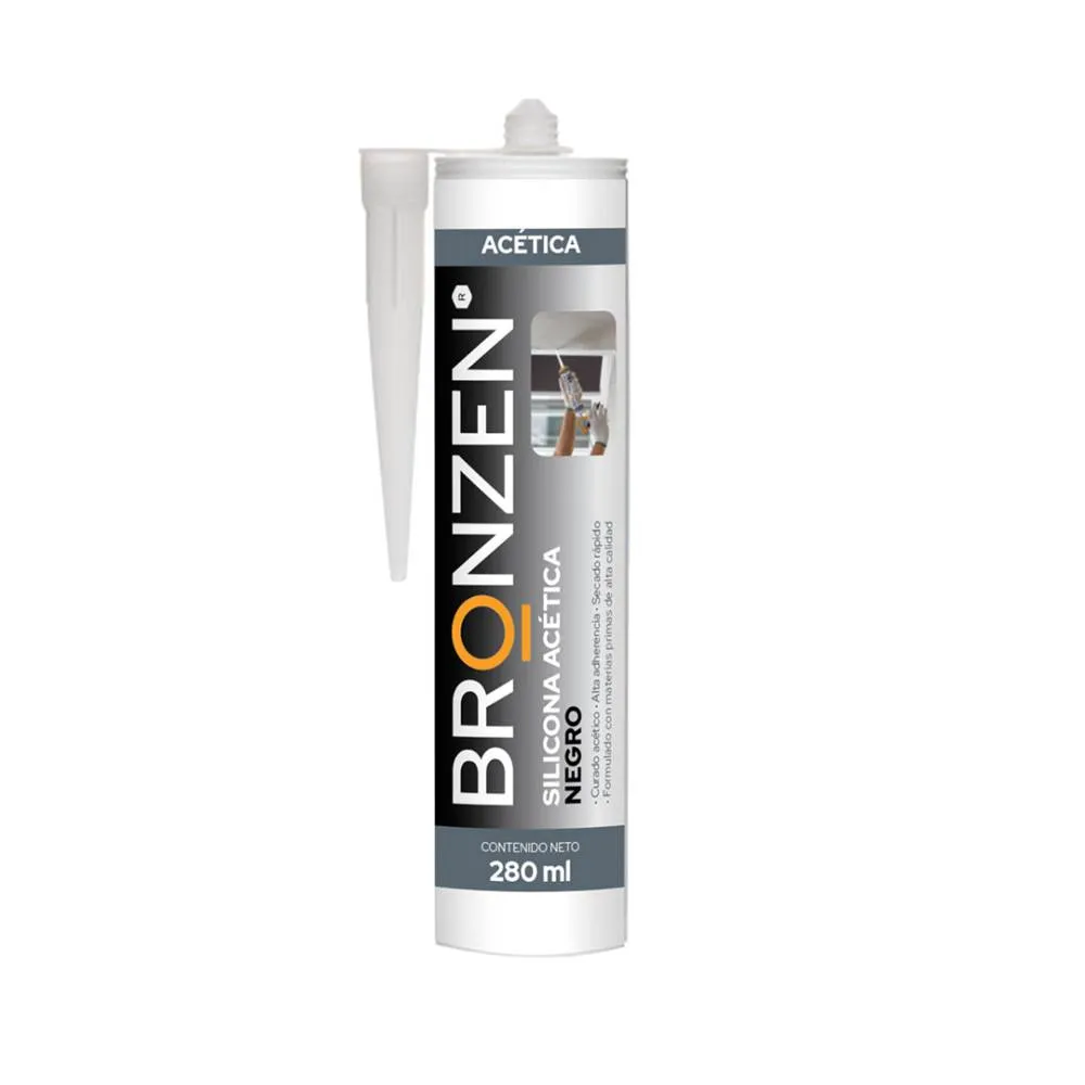 [KAF-FA-AN] SILICONA ACÉTICA 280 ML NEGRO