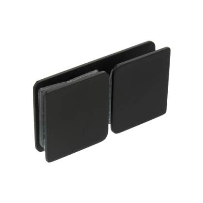 SOPORTE FIJO 180° NEGRO VIDRIO-VIDRIO