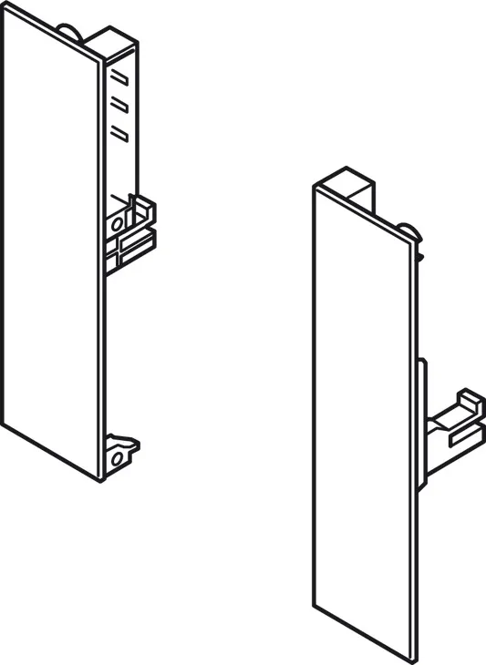 SOPORTE PANEL FRONTAL 135MM MX. S GRIS